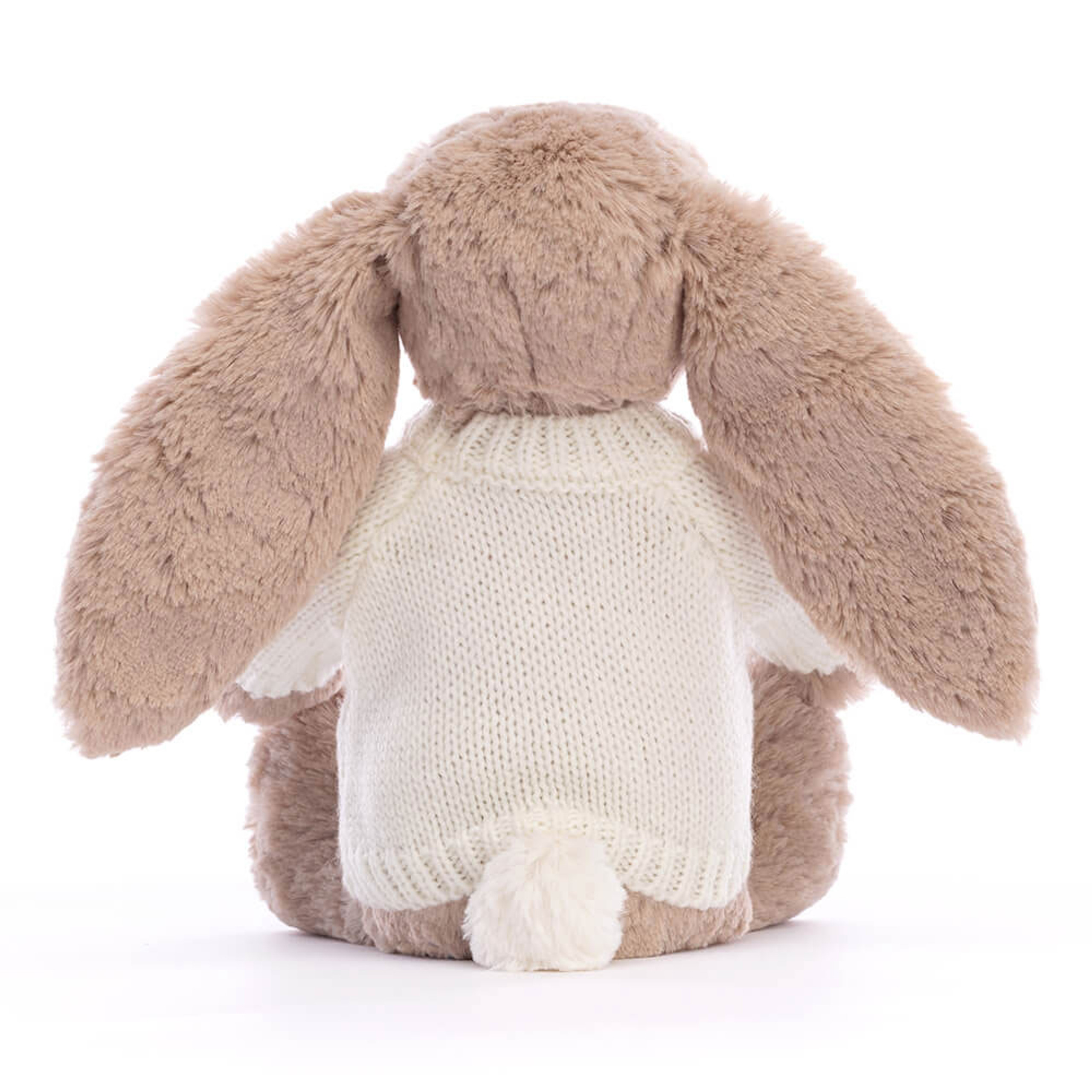 Bashful Beige Bunny with Personalized Cream Jumper - Image 4