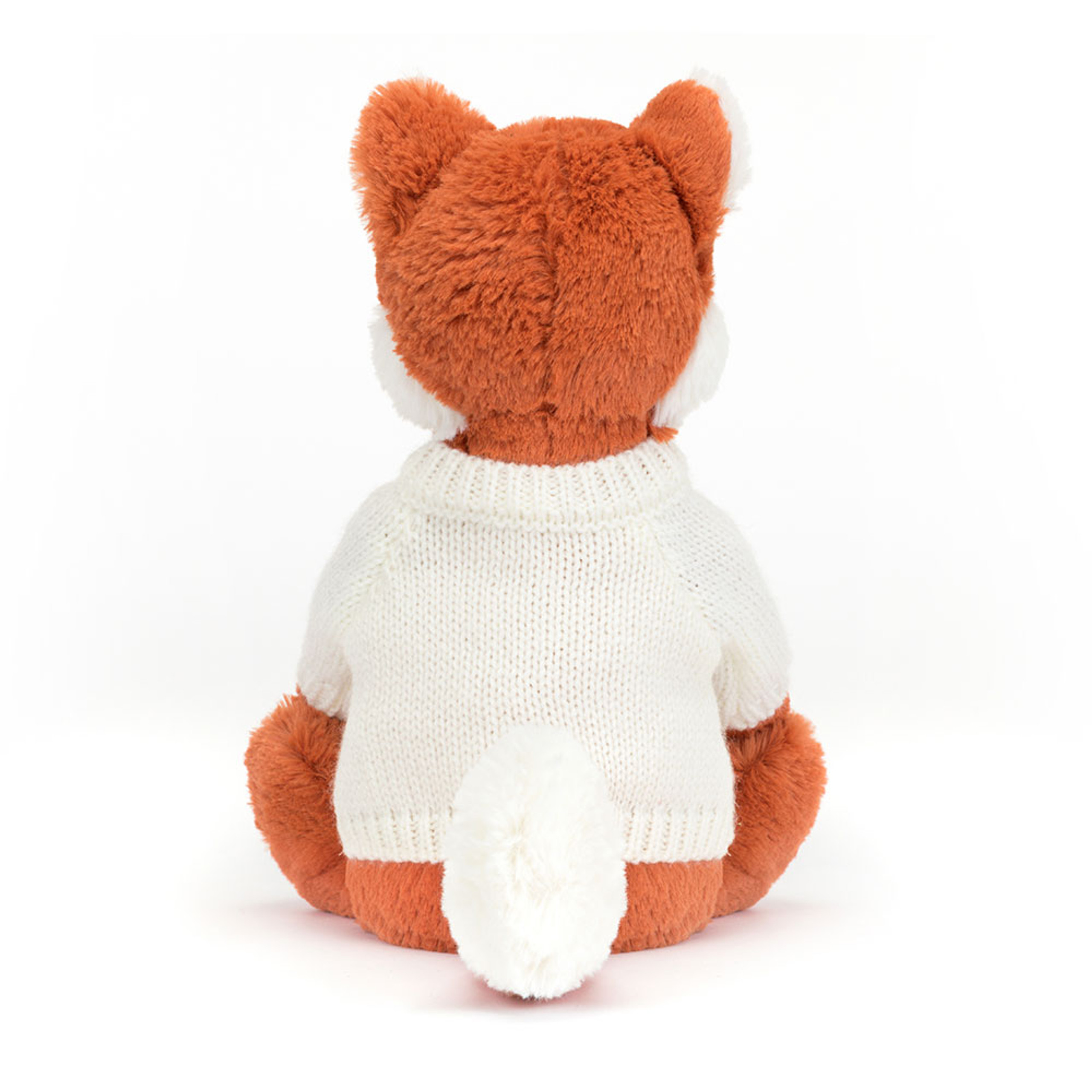 Bashful Fox Cub with Personalized Cream Jumper - Image 4